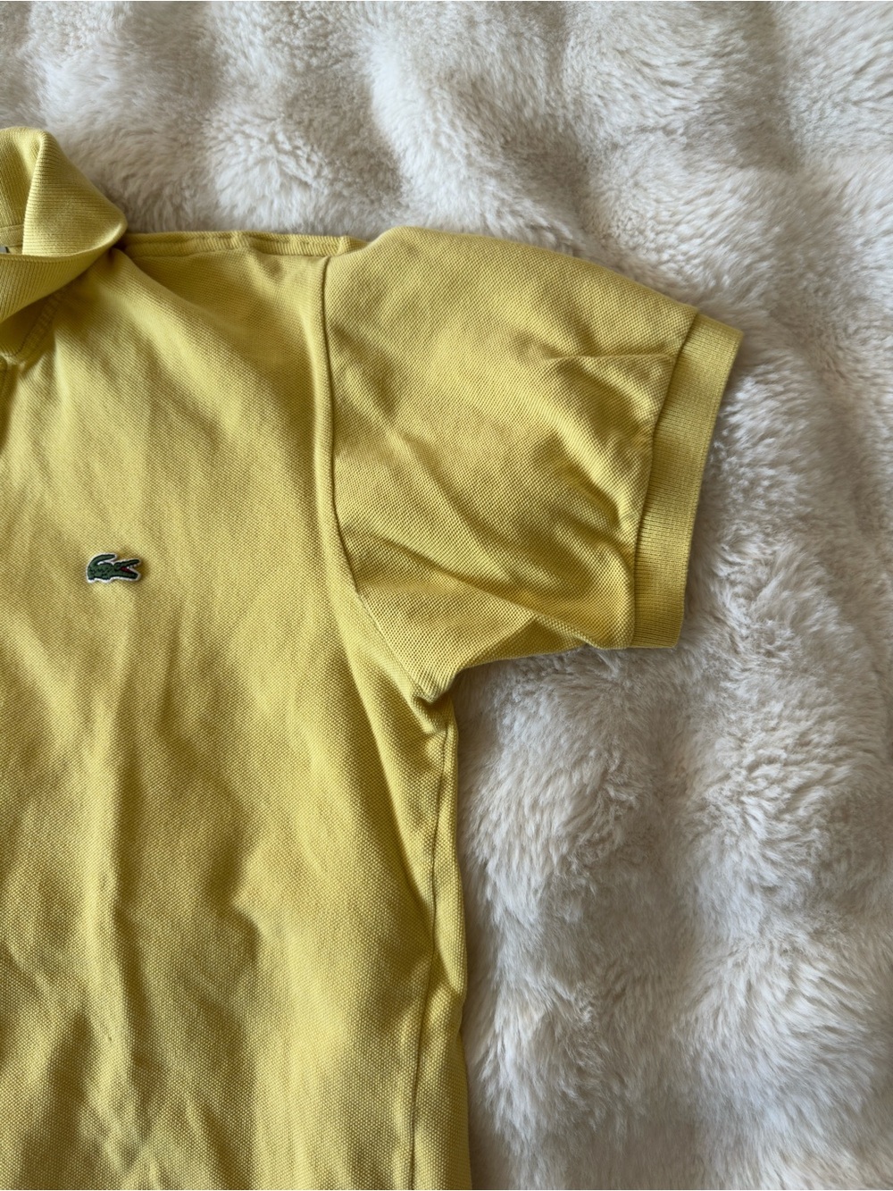 Lacoste Men's Short-Sleeve Yellow Polo Shirt - Picture 3 of 6